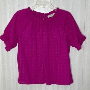 ❤️ LOFT Eyelet Blouse Size S